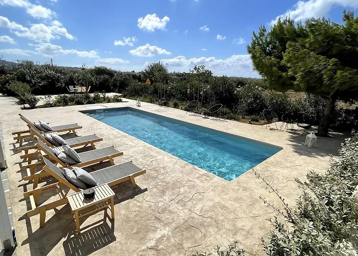 Villa White Pearl Naxos With Private Swimming Pool Naxos City